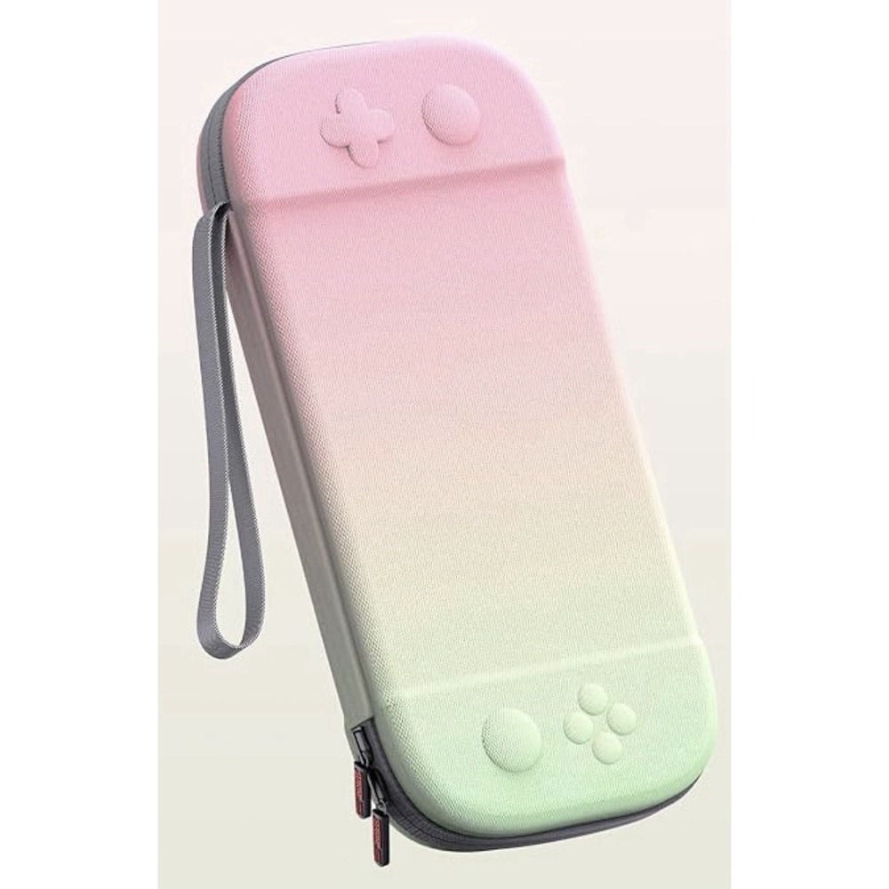 STARTRC GAMES Slim Hard Shell Carrying Case for Nintendo Switch 2 Pink & Green